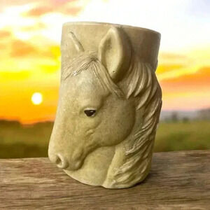 Animal Spirits Horses Pillar Candle with tag